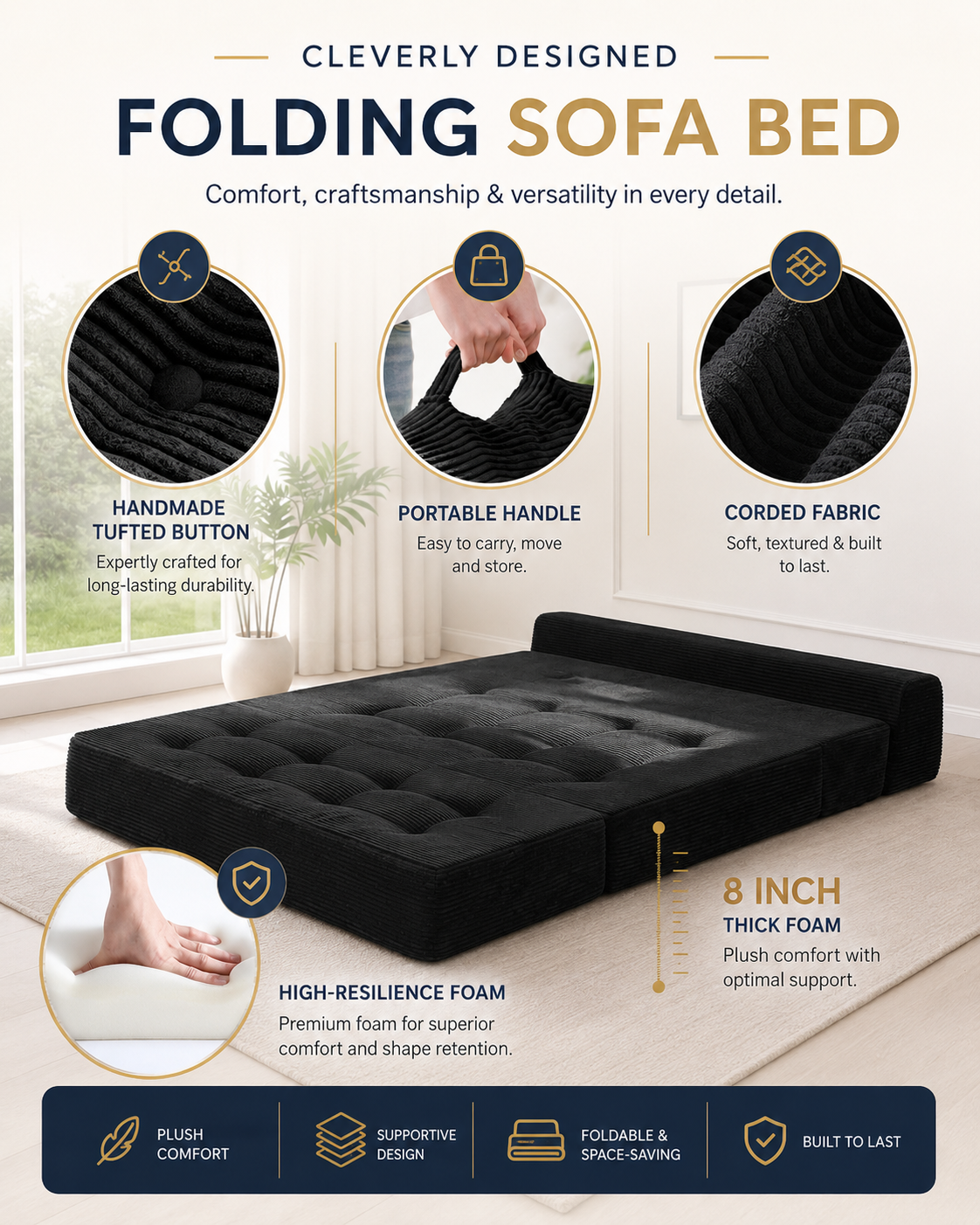 Orvanta™ 2-in-1 Bench to Bed
