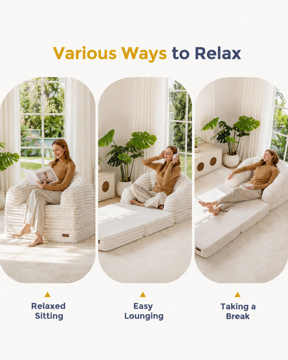 Orvanta™ Convertible Floor Sofa Bed Chair