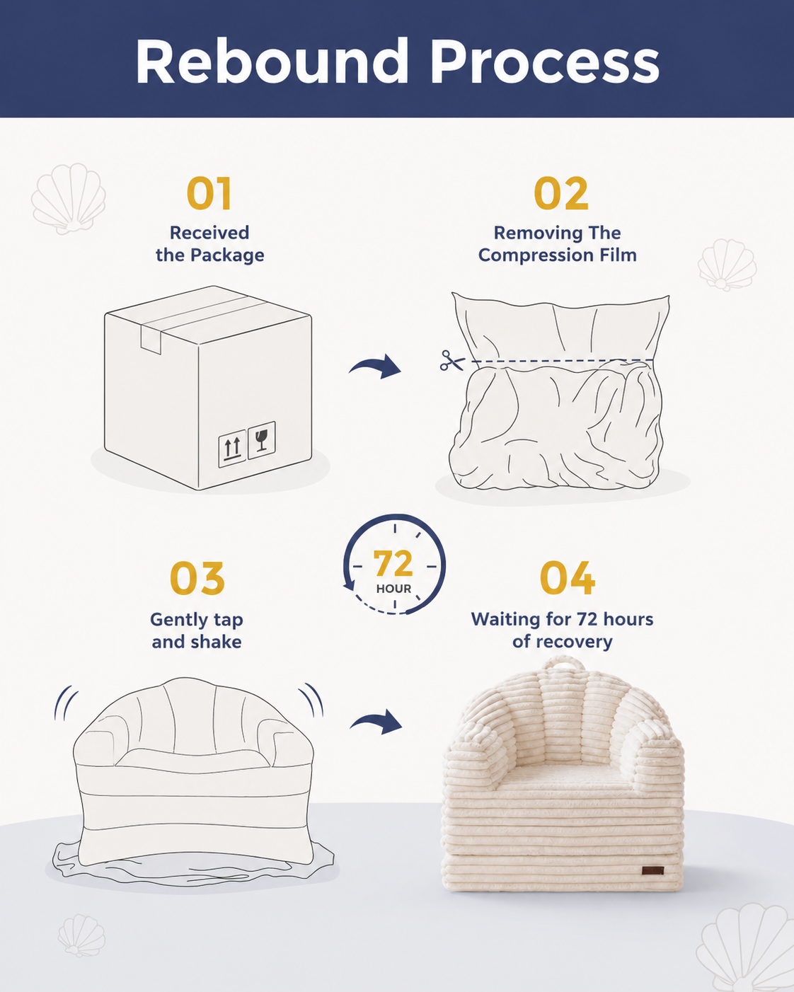 Orvanta™ Convertible Floor Sofa Bed Chair