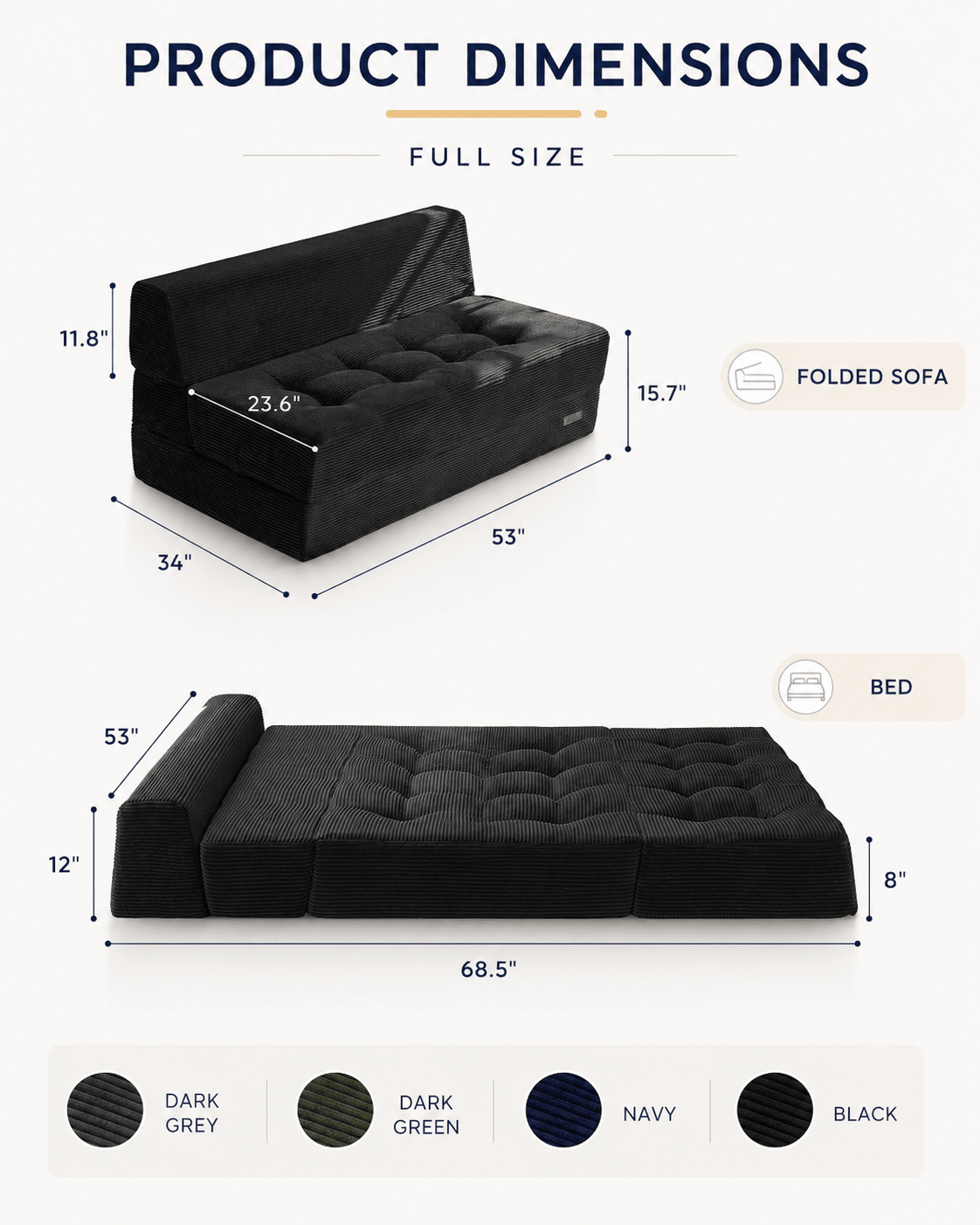 Orvanta™ 2-in-1 Bench to Bed - Orvanta