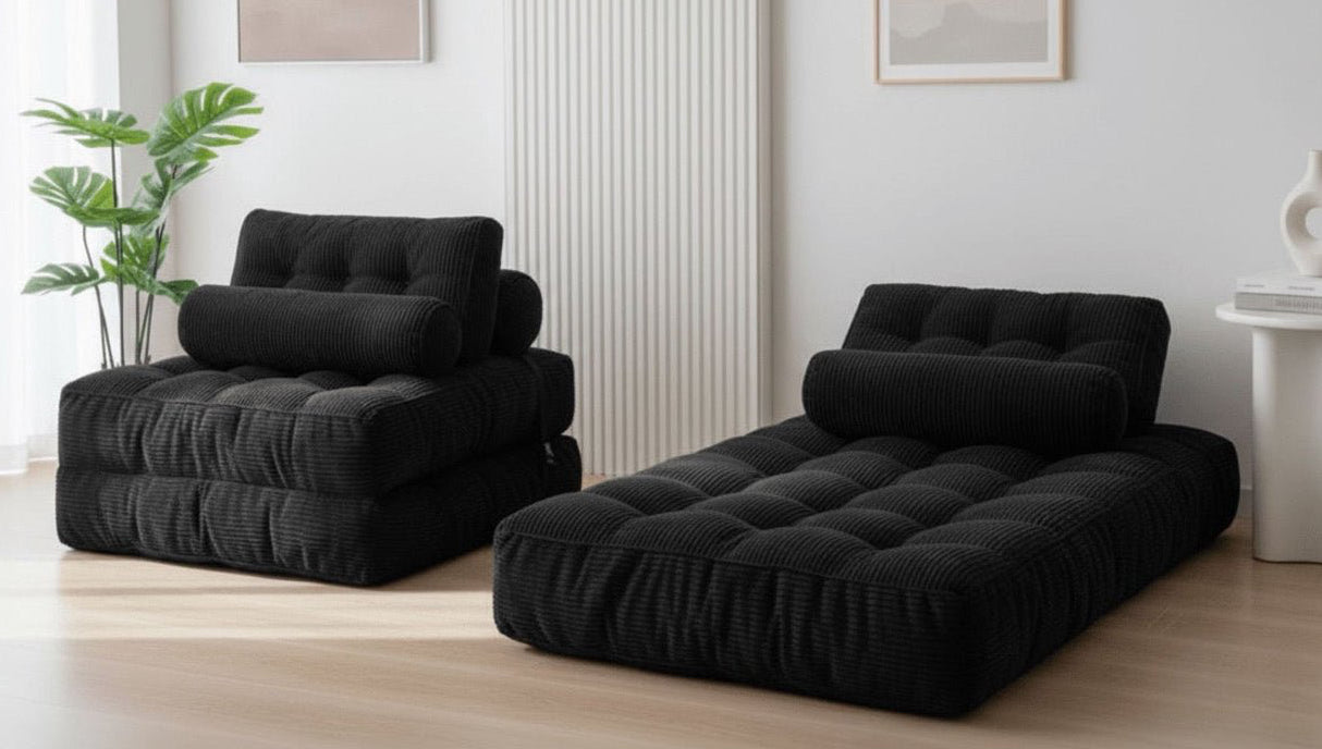Orvanta™ 3 - in - 1 Convertible Floor Sofa Bed - Orvanta
