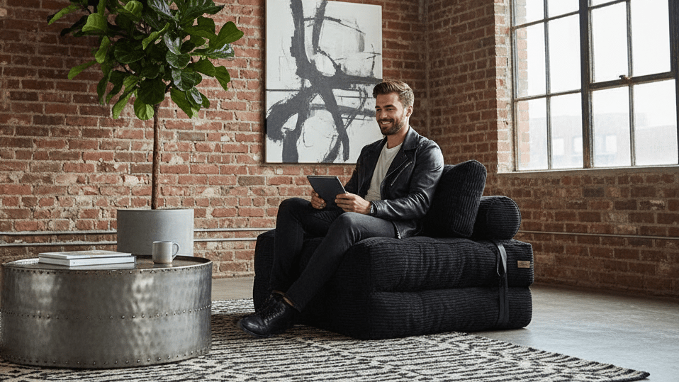 Orvanta™ 3 - in - 1 Convertible Floor Sofa Bed - Orvanta