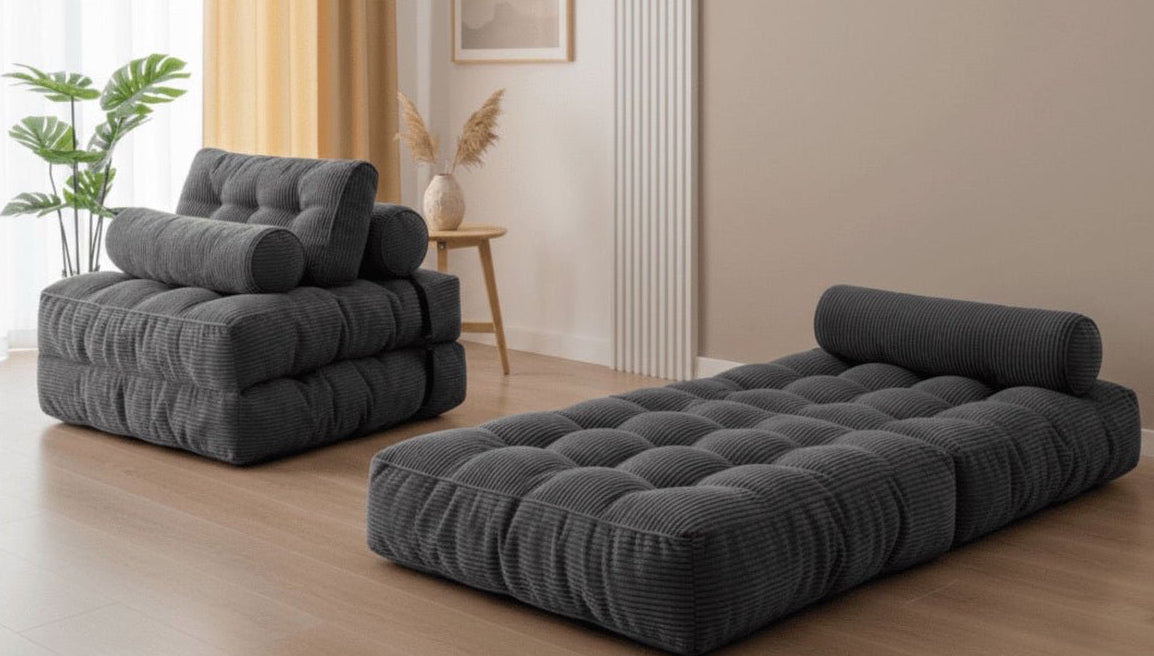 Orvanta™ 3 - in - 1 Convertible Floor Sofa Bed - Orvanta