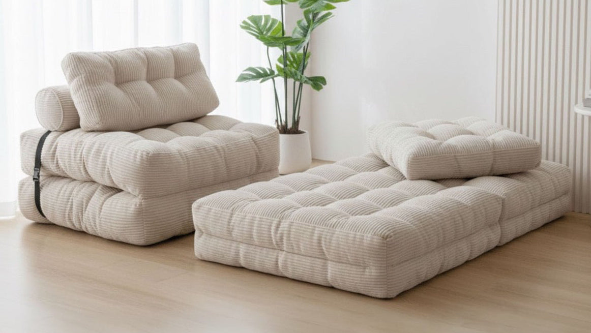 Orvanta™ 3 - in - 1 Convertible Floor Sofa Bed - Orvanta
