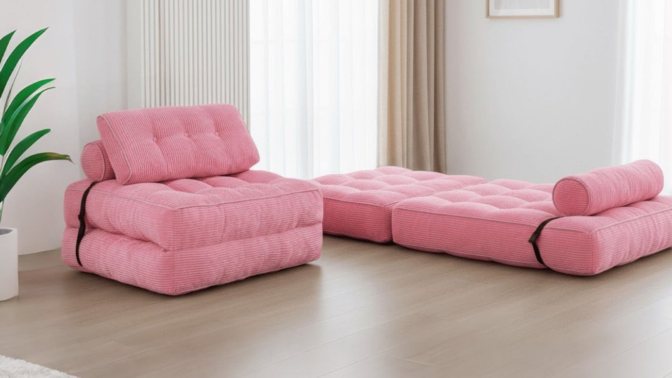 Orvanta™ 3 - in - 1 Convertible Floor Sofa Bed - Orvanta