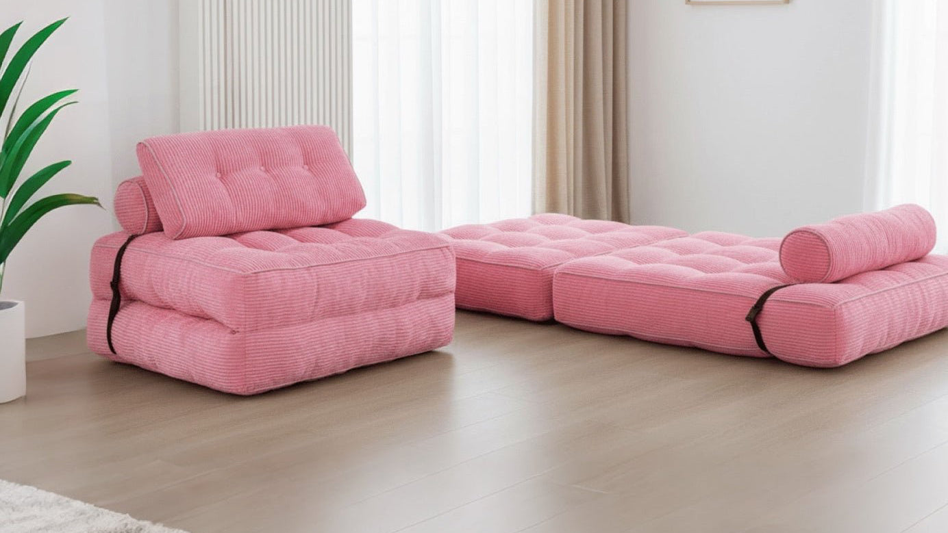 Orvanta™ 3 - in - 1 Convertible Floor Sofa Bed - Orvanta