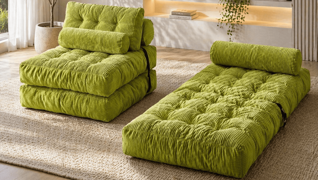 Orvanta™ 3 - in - 1 Convertible Floor Sofa Bed - Orvanta
