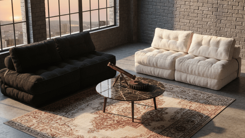 Orvanta™ 3 - in - 1 Convertible Floor Sofa Bed - Orvanta