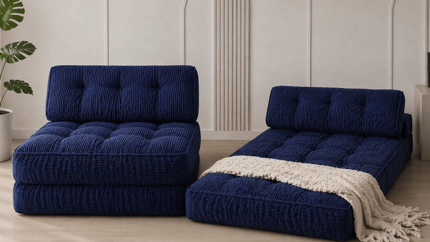 Orvanta™ 3 - in - 1 Convertible Floor Sofa Bed - Orvanta