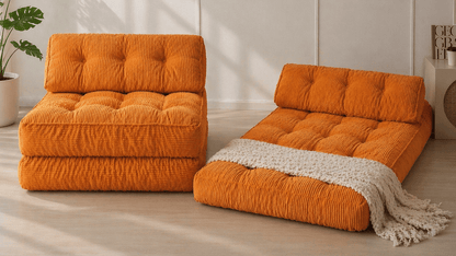 Orvanta™ 3 - in - 1 Convertible Floor Sofa Bed - Orvanta
