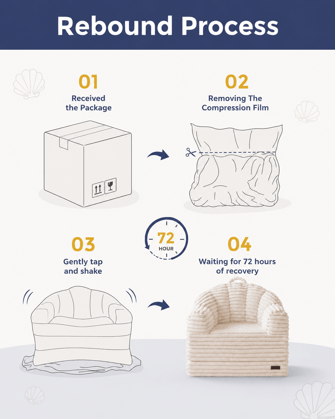 Orvanta™ Convertible Floor Sofa Bed Chair - Orvanta