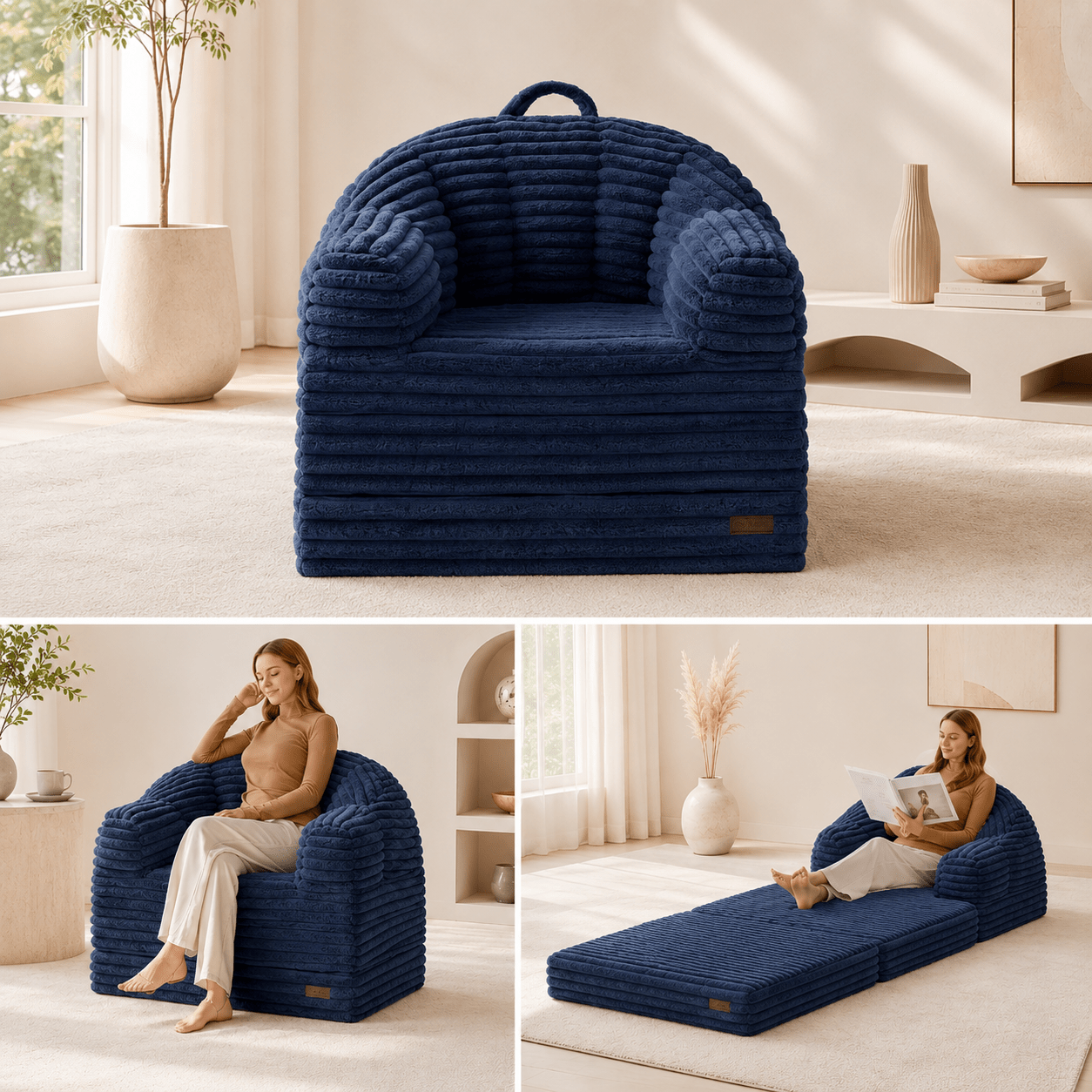 Orvanta™ Convertible Floor Sofa Bed Chair - Orvanta